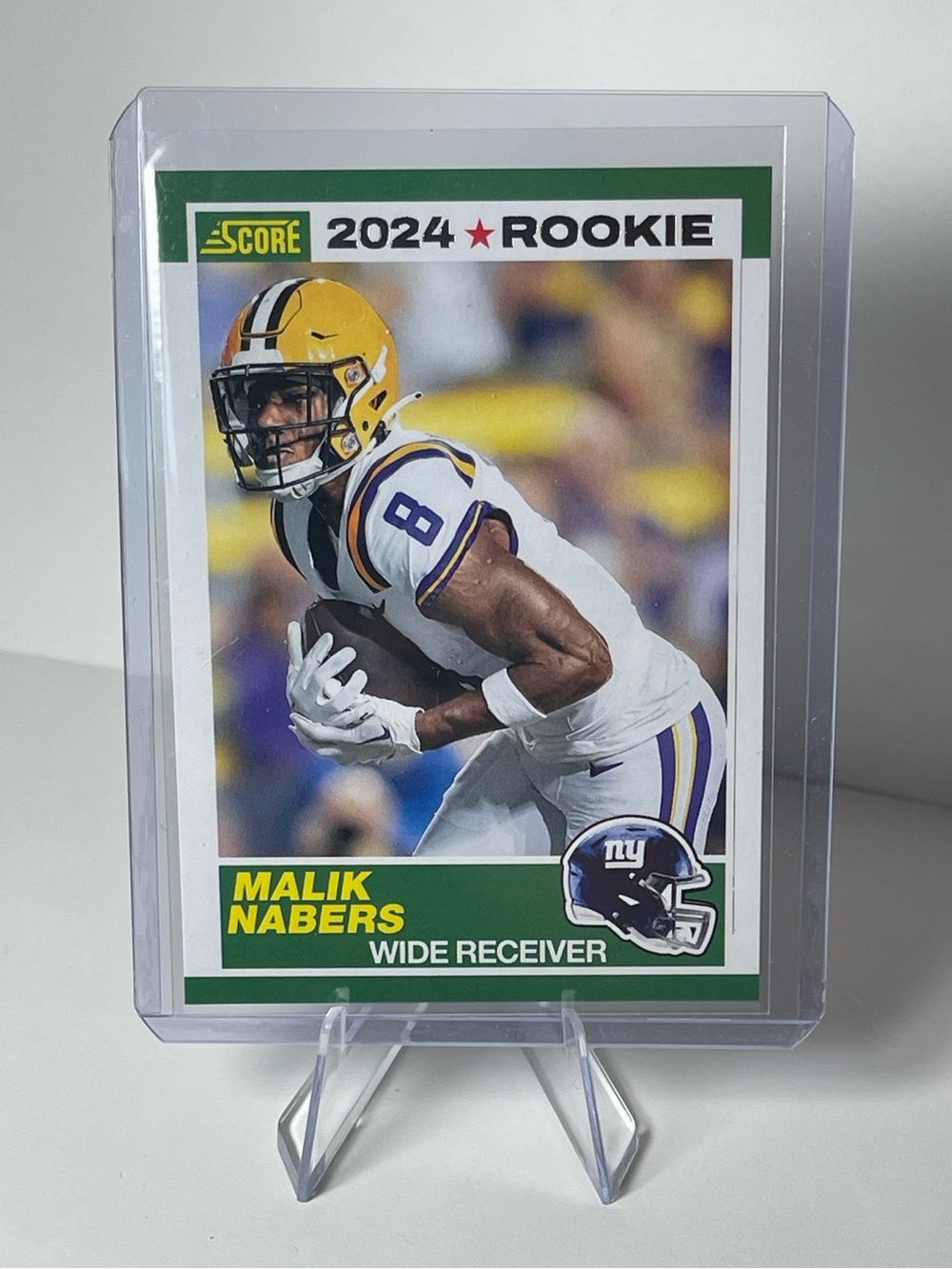 2024 Panini Score Malik Nabers Throwback Rookie #5 - Giants